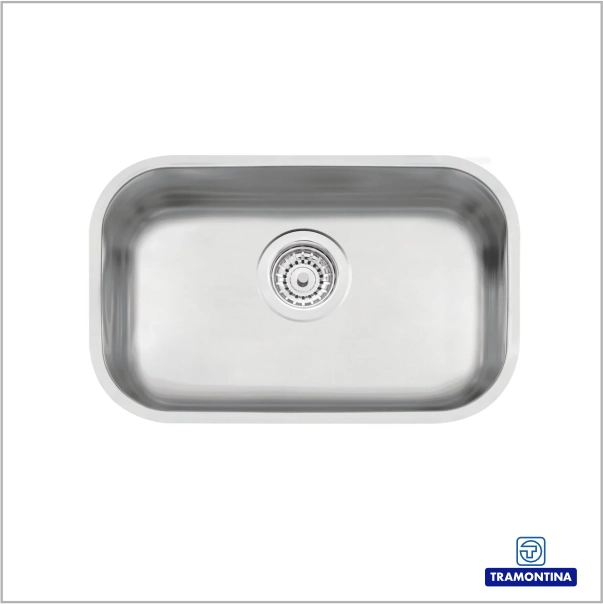 94022102 - Cuba de embutir Tramontina Lavínia 47 BL em Aço Inox Escovado 47x30 cm