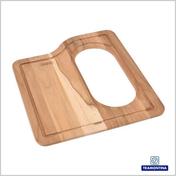 94530016 - Tábua para Cubas de Sobrepor Morgana Tramontina em Madeira 43,5 x 41 cm